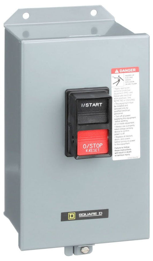 2510MBA2 Square D Class 2510 Motor Starter 600V 9A 3 Pole Nema 00 V Cloil - Essential Electric Supply