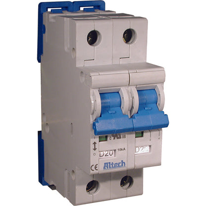 Altech Corp 2CU10R Circuit Breaker | 480V 10A 2 Pole Thermal Magnetic