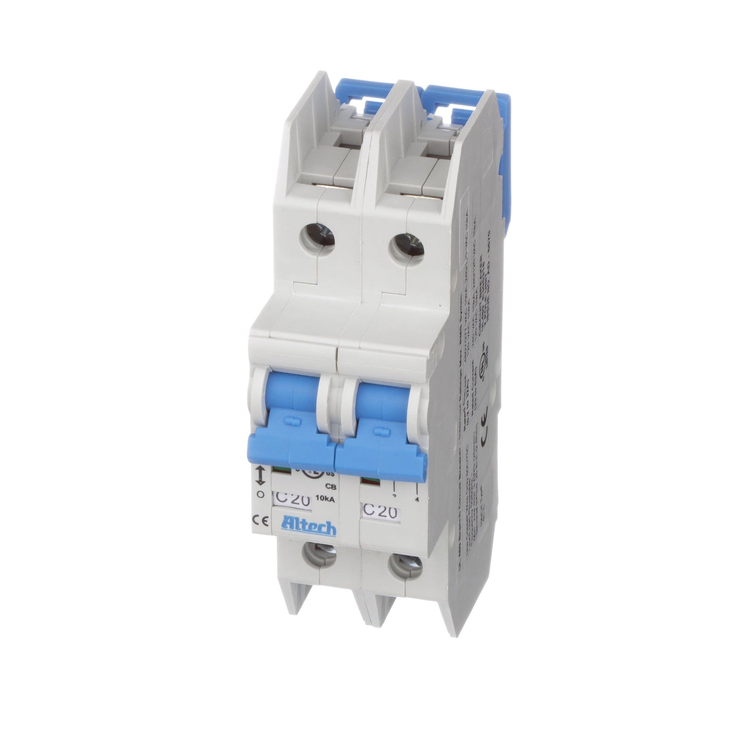 Altech Corp 2CU20L Circuit Breaker | 277V 20A 2 Pole Molded Case Thermal Magnetic