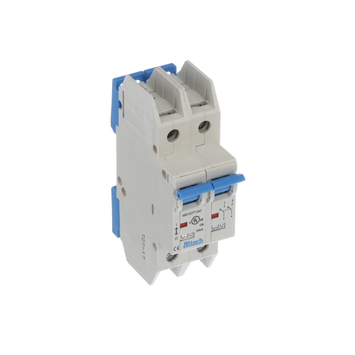 Altech 2CU30L Circuit Breaker | 30A 2P 10kA@480Y/277V Feed-Thru