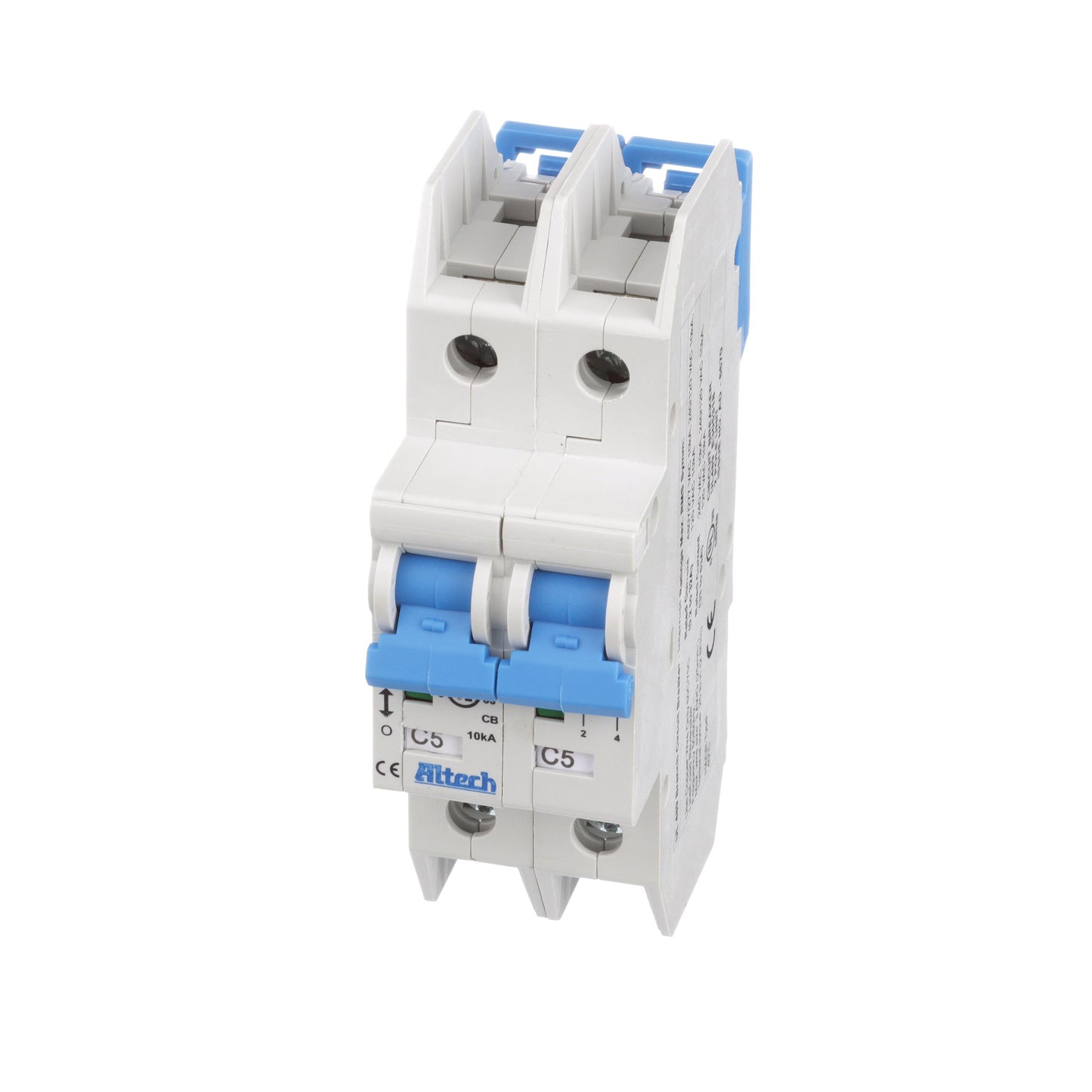 Altech 2CU5L Circuit Breaker | 5A 2P 10kA@480Y/277V Feed-Thru