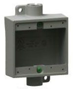 Killark 2FSC1 Aluminum Device Box | Two-Gang Shallow