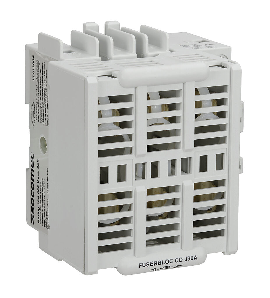 Socomec 37103004 Disconnect Switch | 600V 30A 3P Fusible J Class PLP