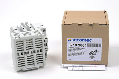 Socomec 37103004 Disconnect Switch | 600V 30A 3P Fusible J Class PLP