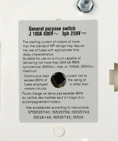 Socomec 38613010 Disconnect Switch | PLP