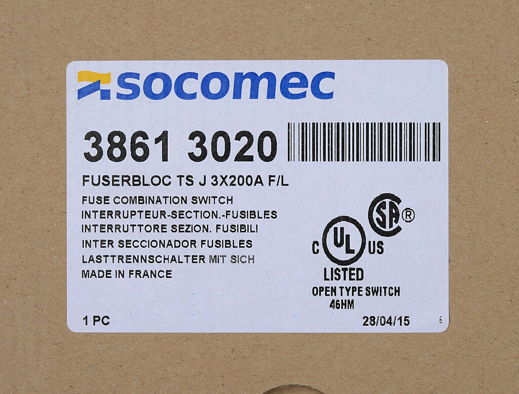 Socomec 38613020 Disconnect Switch | PLP