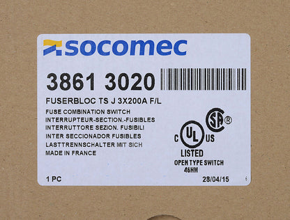 Socomec 38613020 Disconnect Switch | PLP
