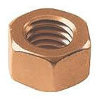 Burndy 38CHENBOX Silicon Bronze Hex Nut | ROHS Compliant Direct Burial 3/8" Studs Class 28 Thread DURIUM