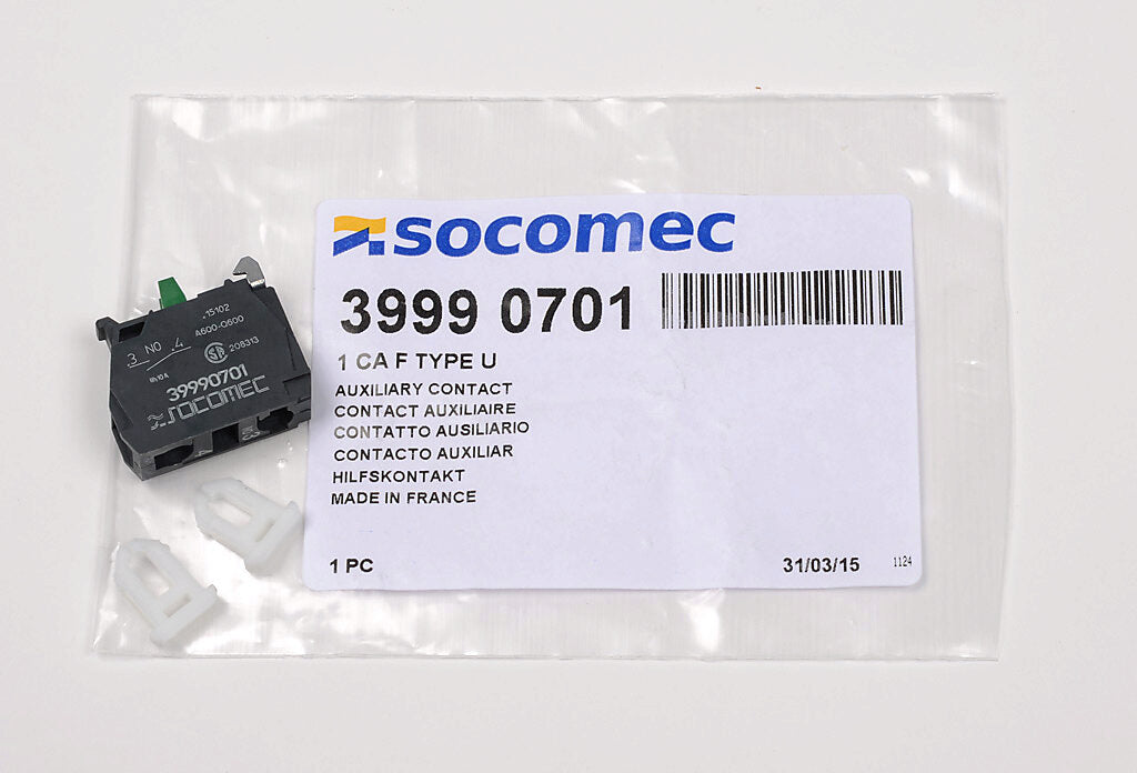 Socomec 39990701 Auxiliary Contact Kits | Compatible Frames PLP
