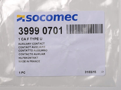 Socomec 39990701 Auxiliary Contact Kits | Compatible Frames PLP