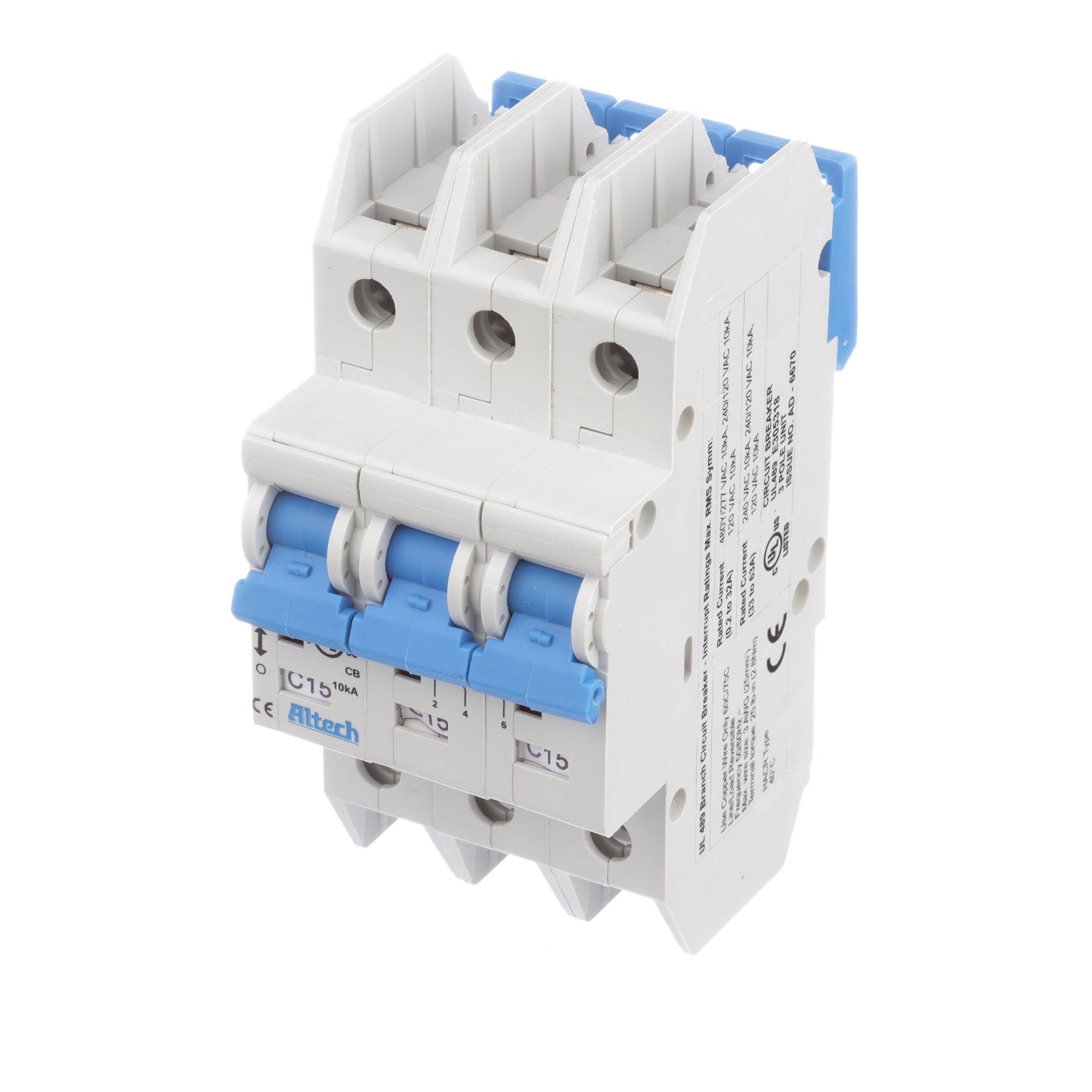 Altech Corp 3CU15L Circuit Breaker | 277V 15A 3 Pole Molded Case