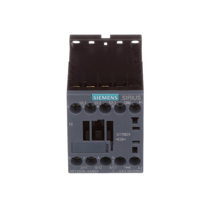 Siemens 3RT20151AB01 Contactors | 24 VAC 7 A 3 kW 400 V 3RT Series