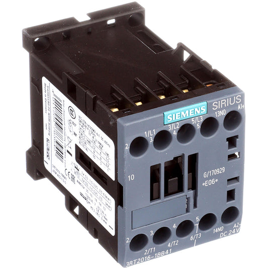 Siemens 3RT20161BB41 Contactors | 9 A 4 kW/400 V 24 V DC 3RT Series