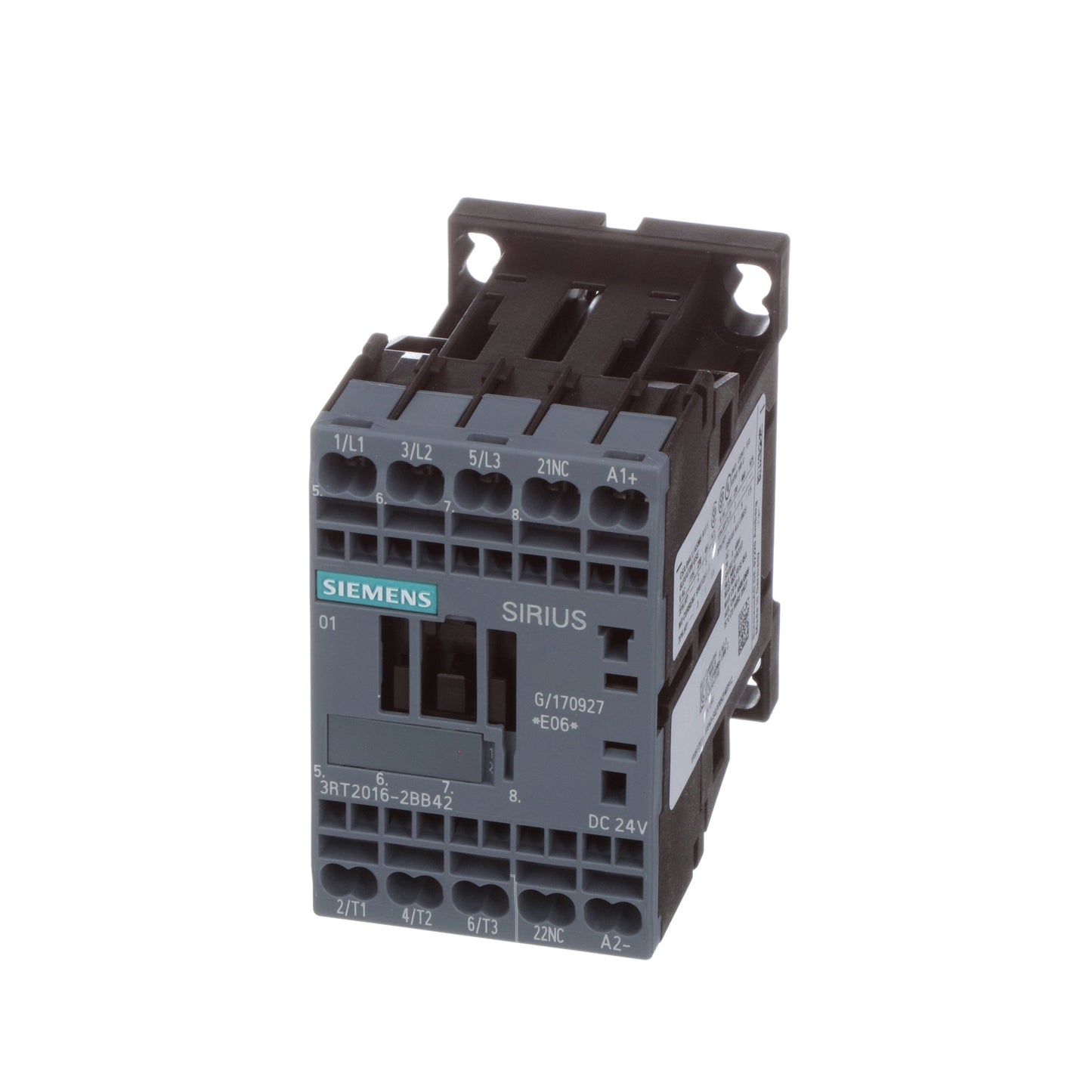 Siemens 3RT20162BB42 Contactors | 9A 4kW 400V 24VDC 3RT Series