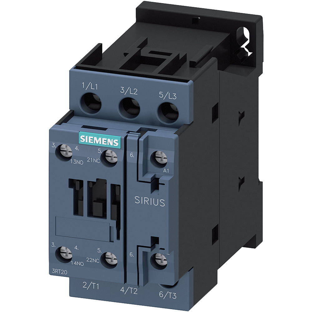Siemens 3RT20251AV60 Contactors | 17 A 7.5 kW/400 V SIRIUS