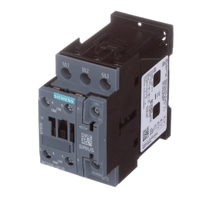 Siemens 3RT20261AC20 Contactors | 25A 11kW 3P 24V AC 1NO+1NC
