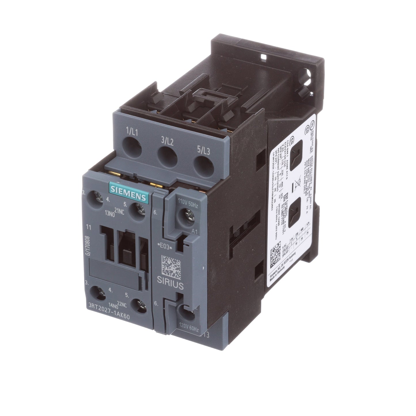 Siemens 3RT20271AK60 Contactors | 3RT2