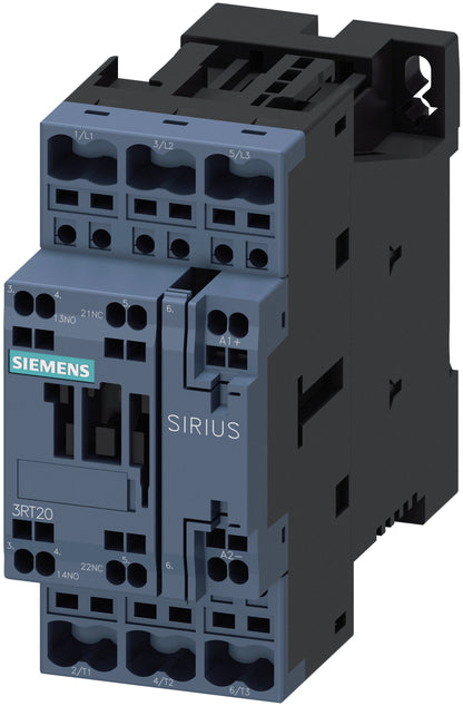 Siemens 3RT2028-2BB40-0AA6 Contactor | 3P 3PH 600V 38A 24V Sirius