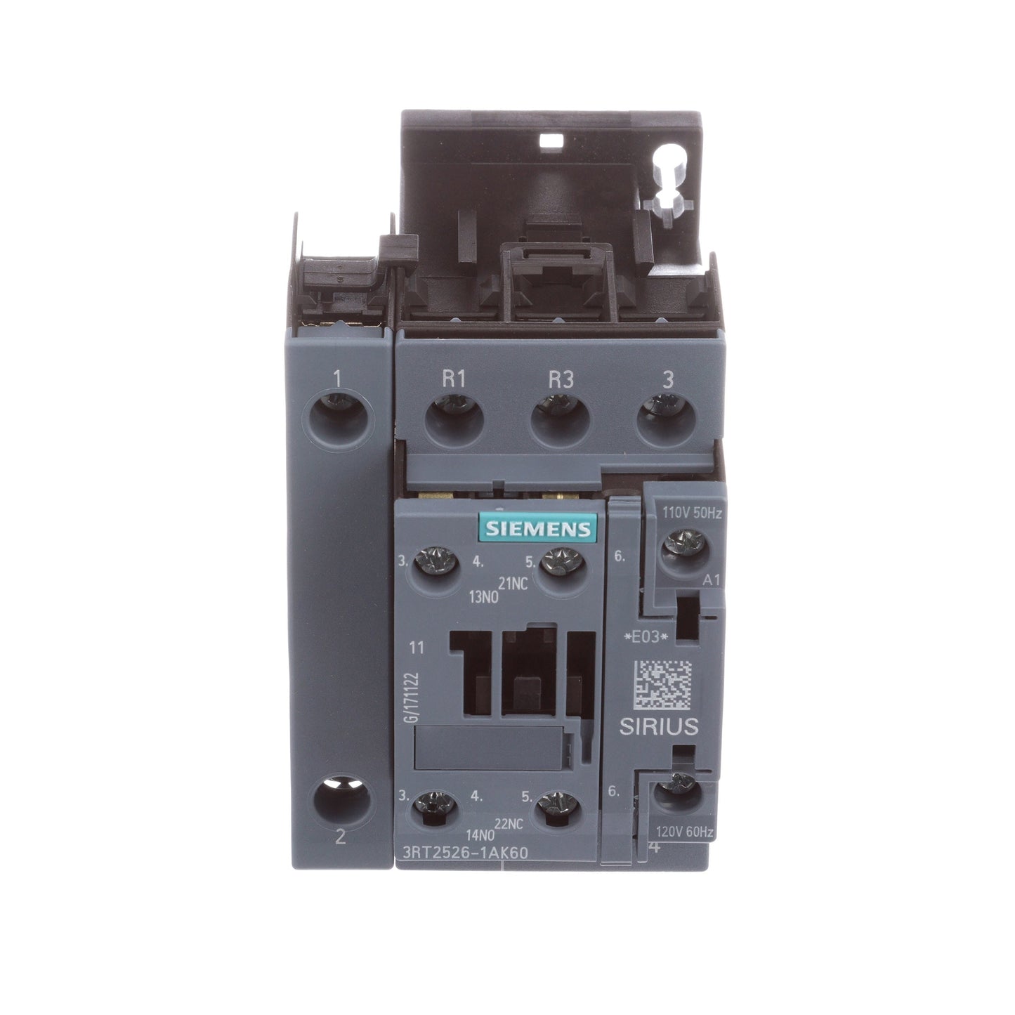 Siemens 3RT25261AK60 Contactor | 3P 3PH 600V 800A 100kA@480V Draw-Out LIG Solid State
