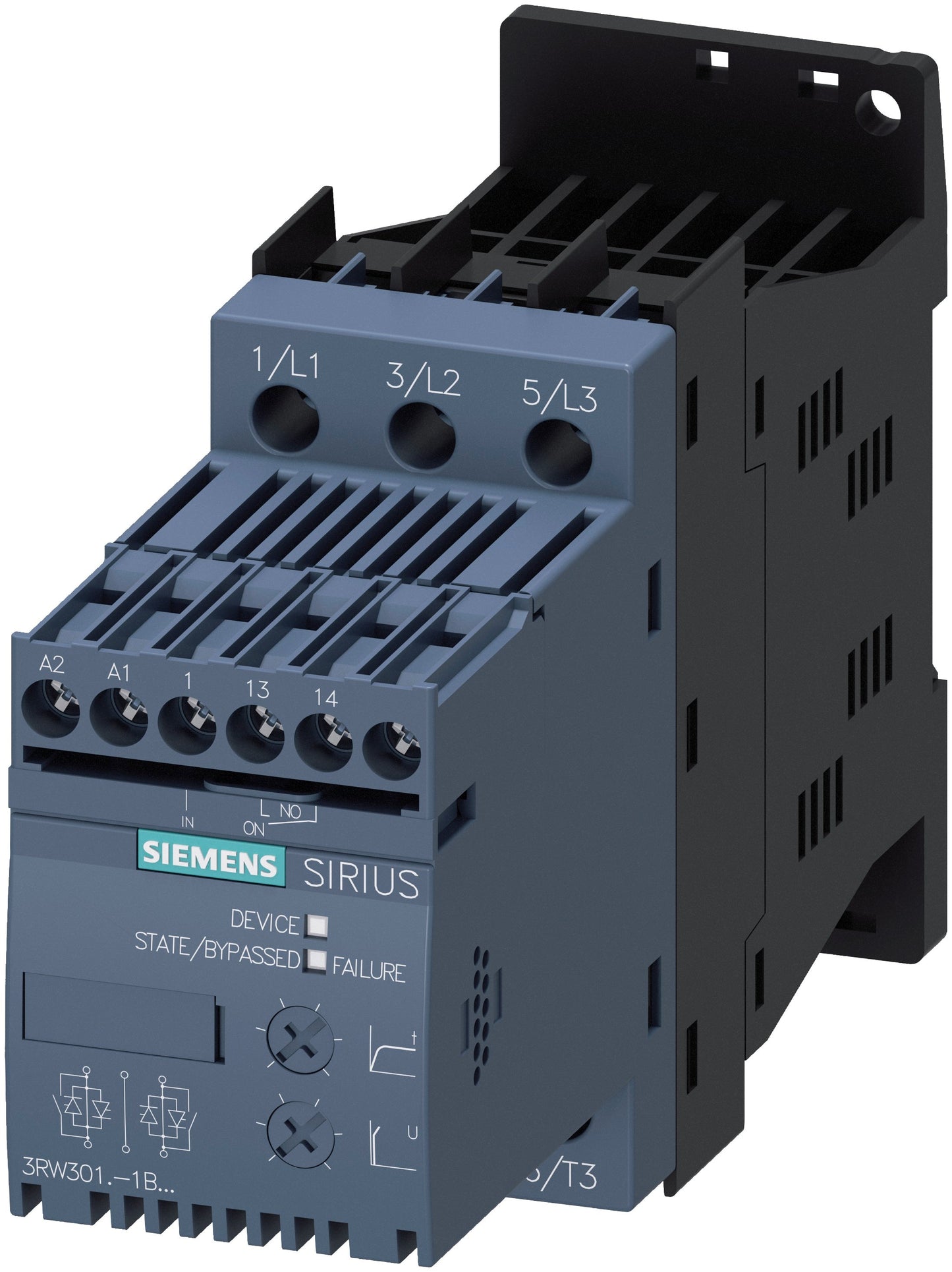 Siemens 3RW30131BB14 Motor starter controls | 200 to 480V 3RW30
