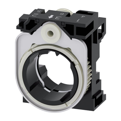 Siemens 3SU15000AA100AA0 CONT/LAMP HOLDER PLAST | 3 MODULE HOLDER FOR PLASTIC BODY PILOT DEVICES 3SU1