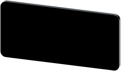 Siemens 3SU19000AC160AA0 Blank Labeling Plate | White Text on Black Plate Ready to Engrave