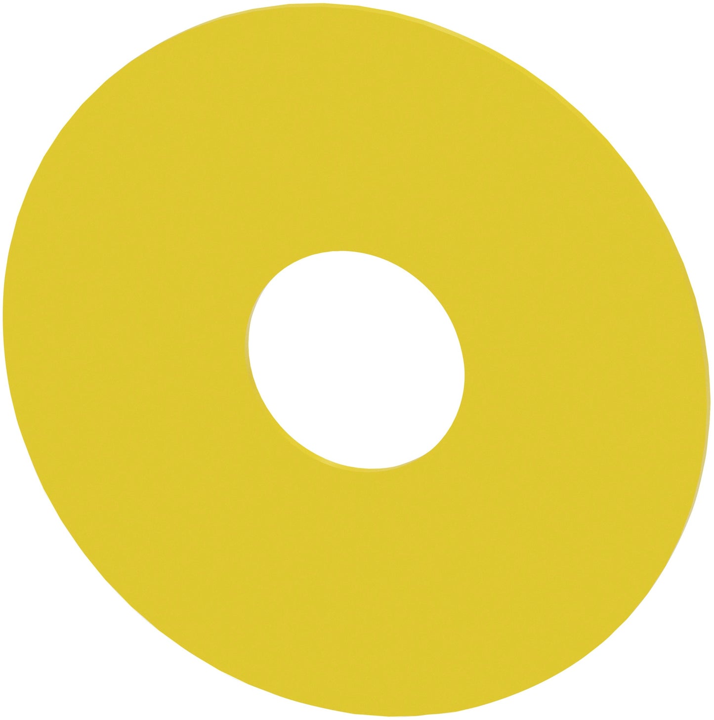 Siemens 3SU19000BC310AA0 Backing Plate | Plastic Material Emergency Stop Mushroom Pushbutton Round Shape Blank Legend Yellow