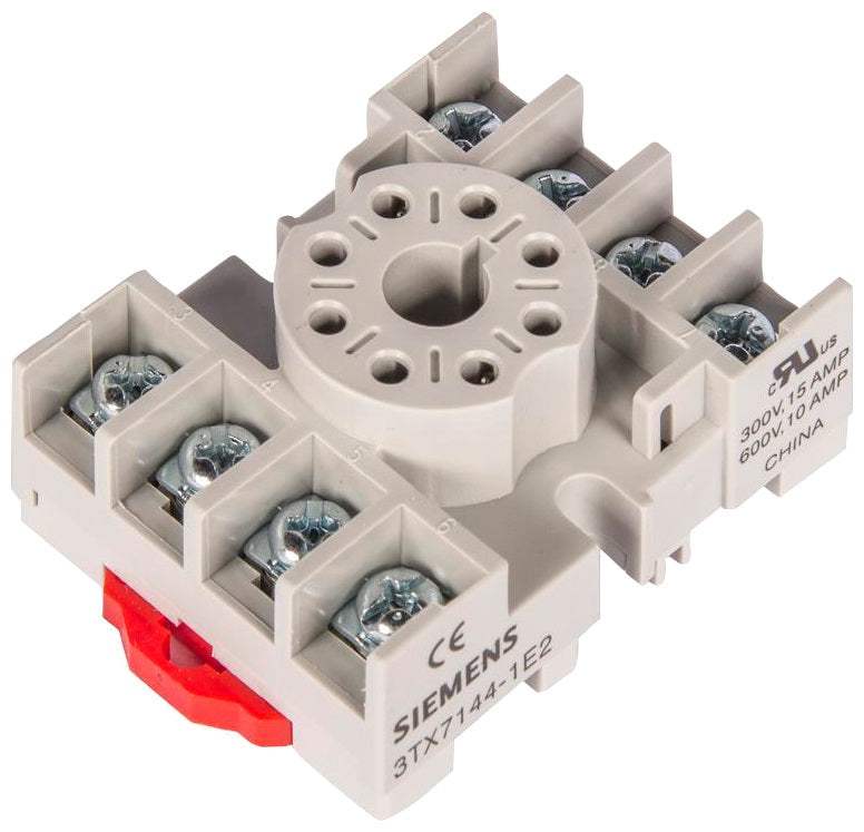 SIE 3TX71441E2 Plug-in Relay | 300V 15A 600V 10A 2 Pole 8-Pin 3TX71 Series