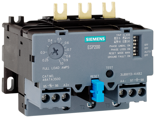 Siemens 3UB8113-4AB2 Motor Control | 0.25 to 1 Amp 3-Phase Frame A Solid State ESP200