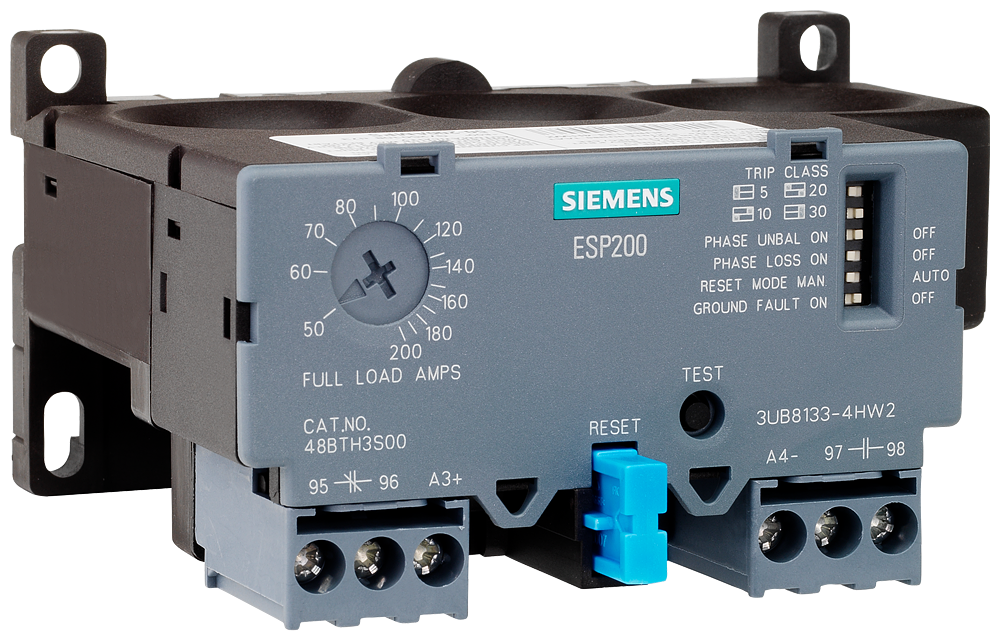 Siemens 3UB8133-4GW2 Solid-State Overload Relay | 17–70A Adjustable Motor Protection ESP200
