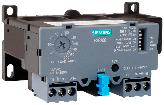 Siemens 3UB8133-4GW2 Solid-State Overload Relay | 17–70A Adjustable Motor Protection ESP200