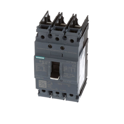 Siemens 3VA51124ED310AA0 Molded Case Circuit Breaker 3-Pole 125A 14kAIC Low Voltage 3VA