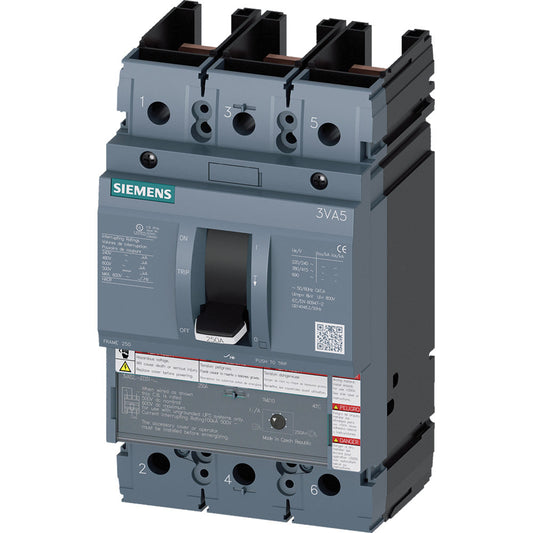 Siemens 3VA5222-7ED31-0AA0 Circuit Breaker | 600V 225A 3P 100kA@480V Feed-Thru 3VA