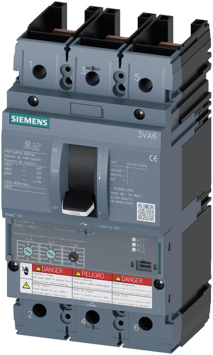 SIE 3VA61406HL310AA0 ELEC TRIP MOLD CB | 3P 40A