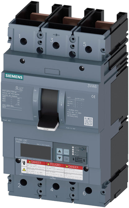 SIE 3VA63408JQ310AA0 ELEC TRIP MOLD CB | 3P 400A CB