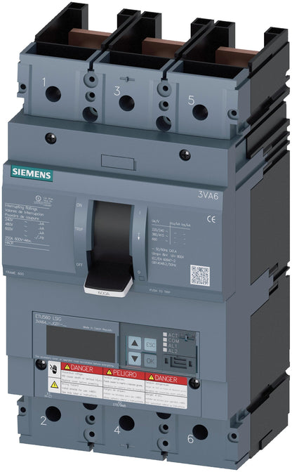 SIE 3VA64607JQ310AA0 ELEC TRIP MOLD CB | 3P 600A CB