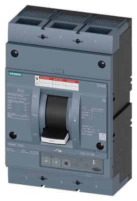 Siemens 3VA6460-6HL31-0AA0 Circuit Breaker | 600V 600A 3P 65kA@480V Feed-Thru 3VA