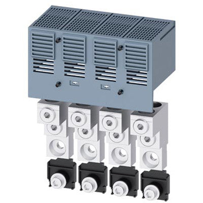 Siemens 3VA94740JJ23 Circuit Breaker | 4-piece aluminum body 2-conductor large lug terminal with cover 3VA5 Series