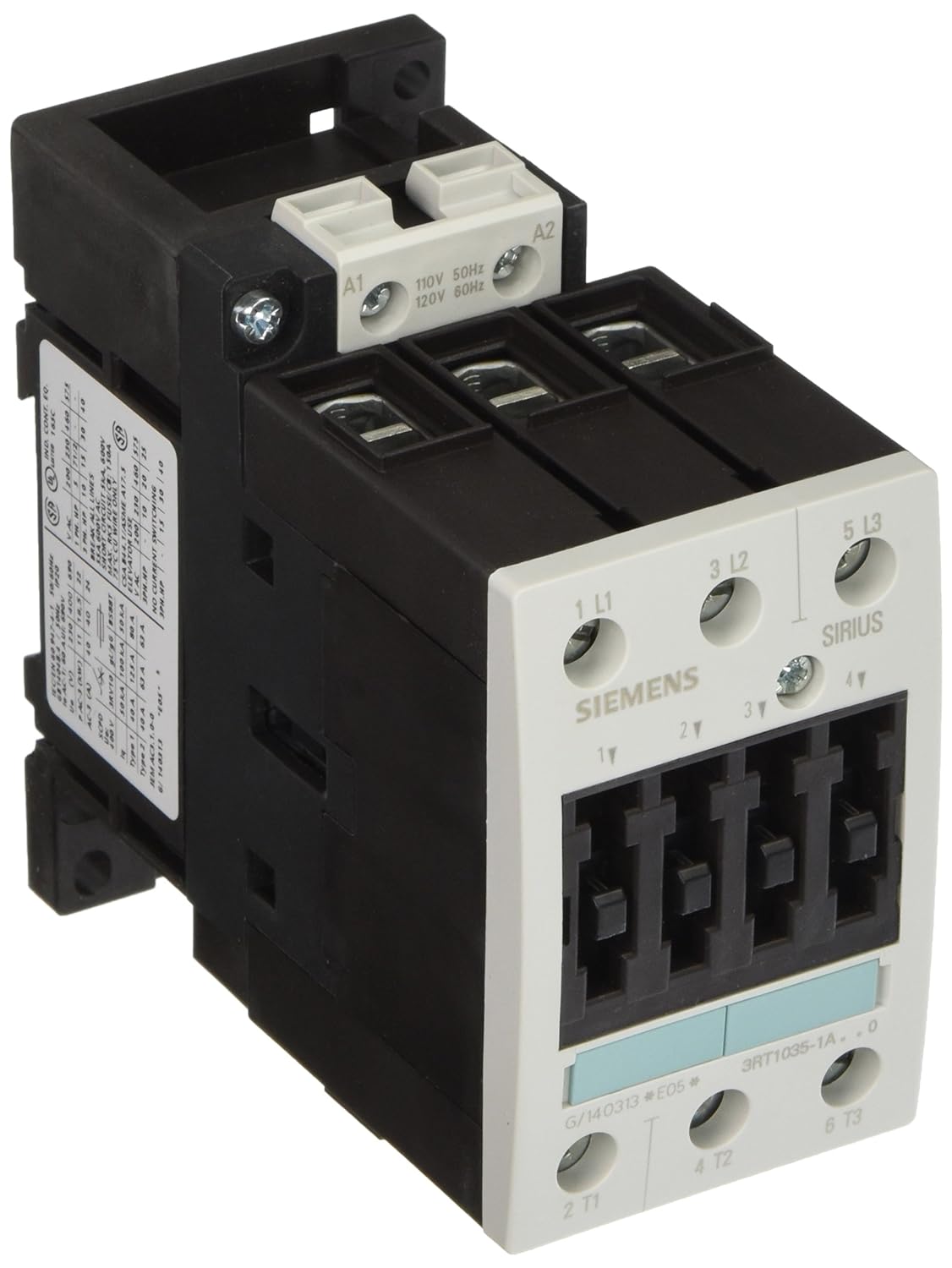 3RT1035-1BM40 Siemens Sirius Contactor 3 pole 3 phase 600V 40A - Essential Electric Supply