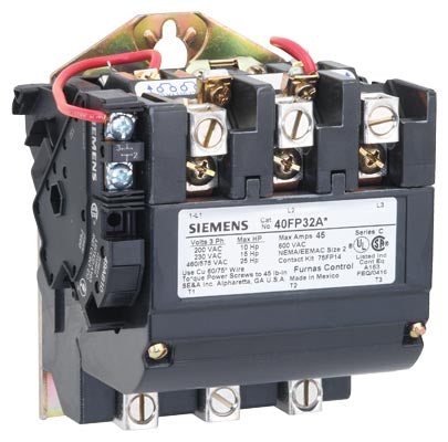 Siemens 40FP32AA Contactor | 3P 600V 45A Class 40