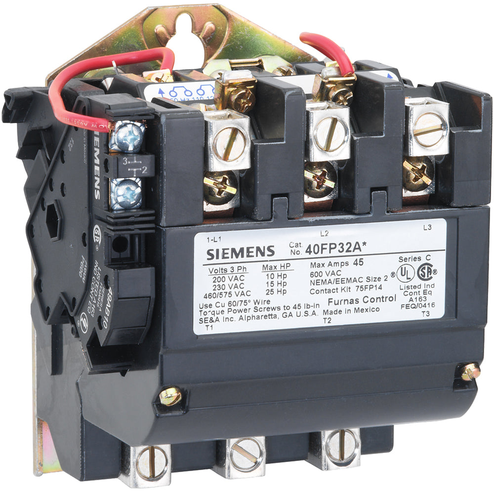 Siemens 40FP32AA Contactor | 3P 600V 45A Class 40