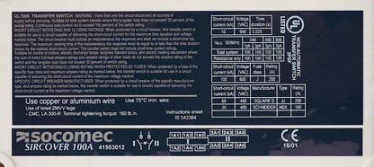 Socomec 41503012 Automatic Transfer Switch | PLP