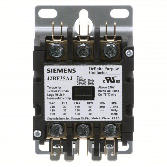 Furnas / Siemens 42AF35AJ Contactor | 600V 3P 25A 3Pole Class 42