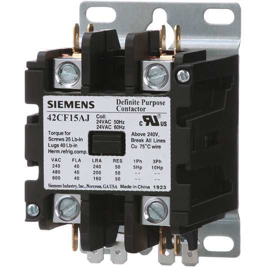 Furnas 42CF15AJ Motor Control | 600V 1 phase 40A 2 pole Class 42