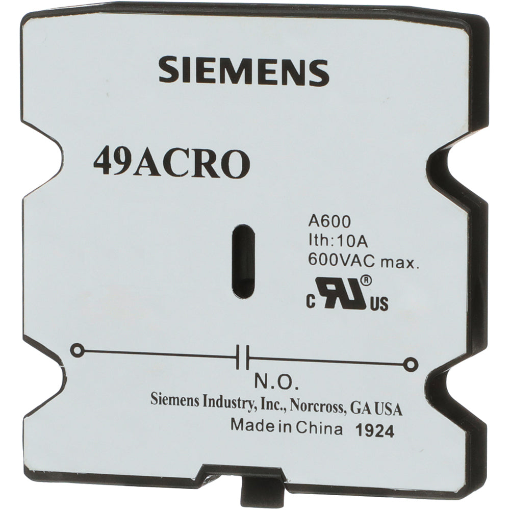 Siemens 49ACR0 Motor Control | Class 16 Class 42 1NO 49ACR
