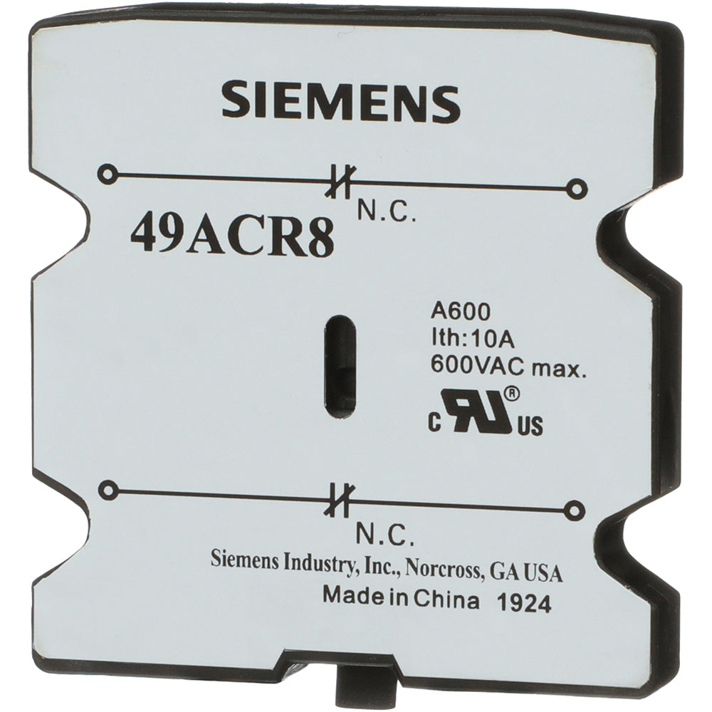 Furnas||Siemens 49ACR8 Motor Control | Class 16 Class 42 2NC 49ACR