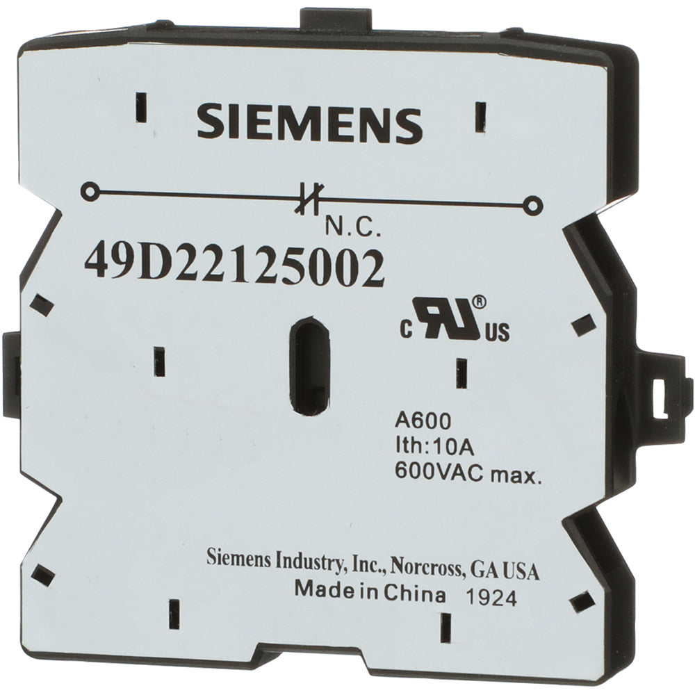Furnas 49D22125002 Contactor And Motor Starter Auxiliary | Class 16 Class 42 1NC