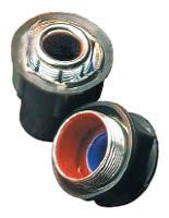 Robroy 5334 Liquid Tight Connector Conduit and Cable | 1-inch PVC-coated steel insulated throat REDH2OT