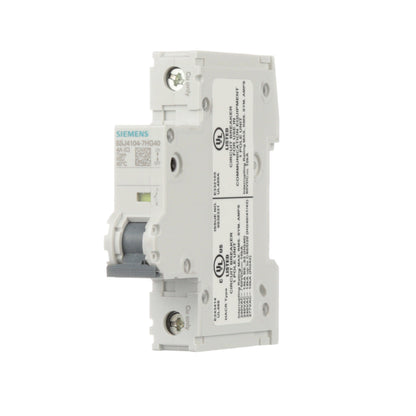 Siemens 5SJ4104-7HG40 Circuit Breaker | 240V 4A 1P 14kA@240V Feed-Thru 5SJ Series