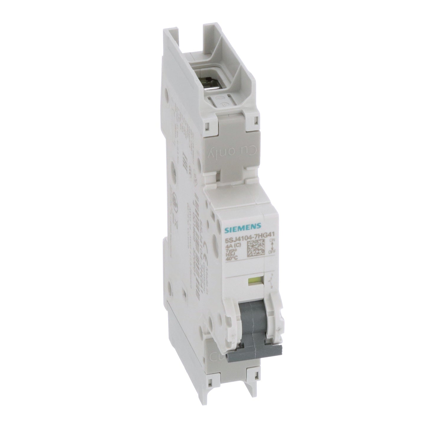 Siemens 5SJ4104-7HG41 Circuit Breaker | 240V 4A 1P 14kA@240V Feed-Thru 5SJ Series